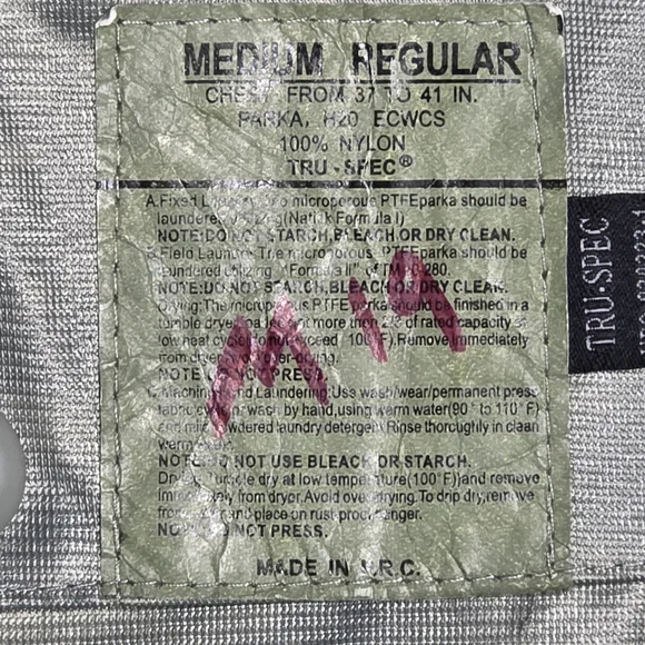 Tru‎ Spec ACU Digital Camo Jacket Men's Size Medium H2O ECWCS Parka Regular - Picture 3 of 6